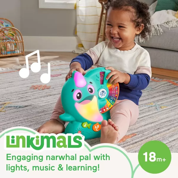 FisherPrice Toddler Toy Linkimals Learning Narwhal Game for Ages 18 Months Compatible Only with Linkimals Items