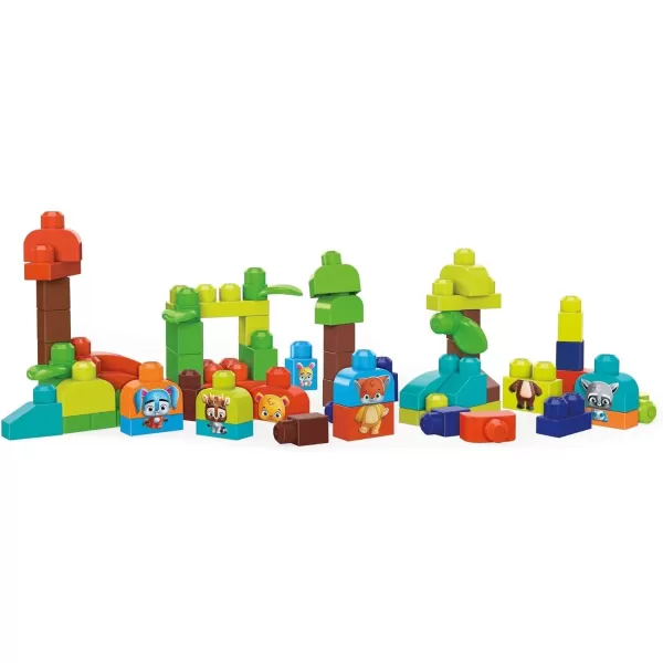 MEGA BLOKS FisherPrice Toddler Building Blocks Toy Set Musical Farm Band with 40 Pieces and 6 Music Sheets Ages 1 YearsMulti