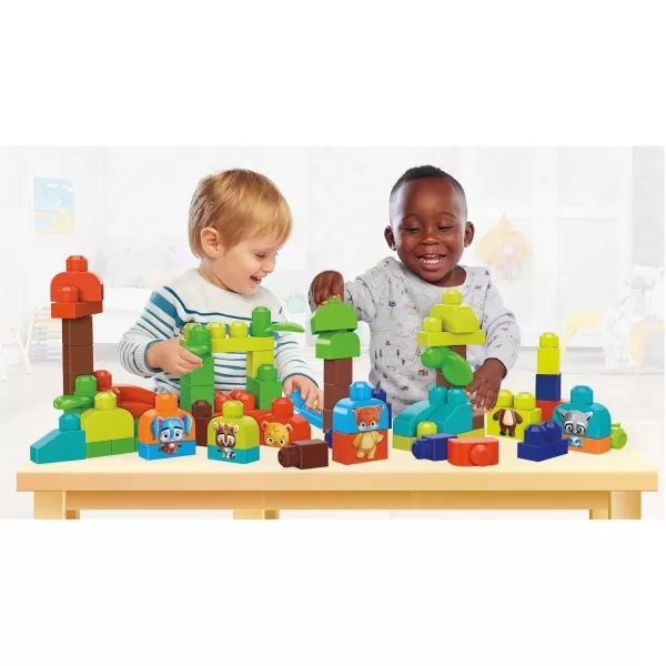 MEGA BLOKS FisherPrice Toddler Building Blocks Toy Set Musical Farm Band with 40 Pieces and 6 Music Sheets Ages 1 YearsMulti