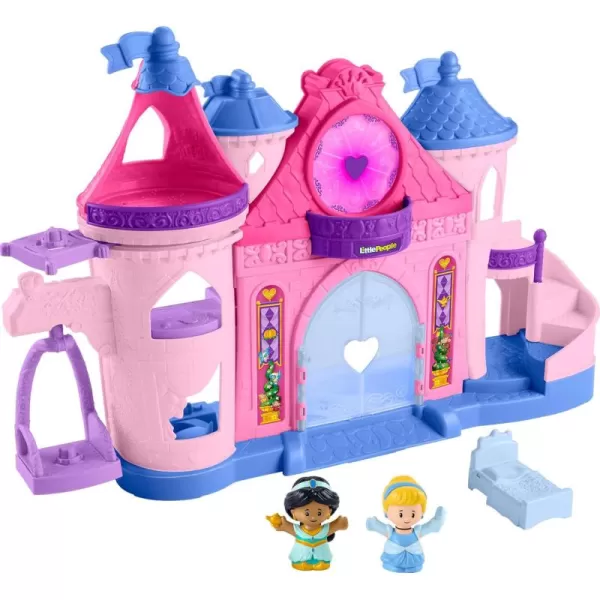 FisherPrice Little People Toddler Toy Disney Princess Magical Lights ampamp Dancing Castle Musical Playset for Pretend Play Ages 18 Months