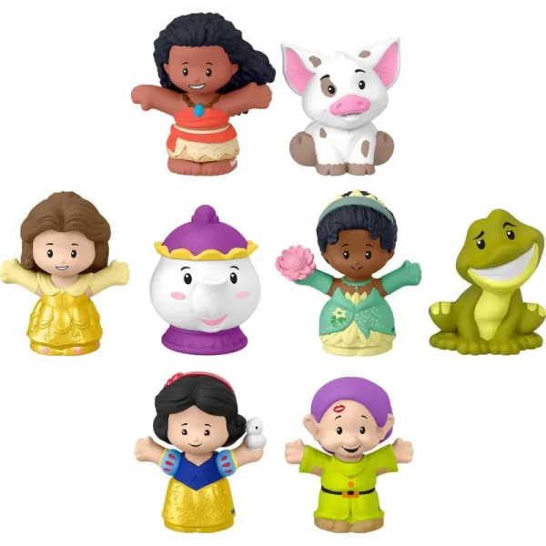 FisherPrice Little People Toddler Toys Disney Princess Set with 6 Character Figures for Preschool Pretend Play Ages 18 Months Amazon ExclusivePrincess  Friends 8Pack