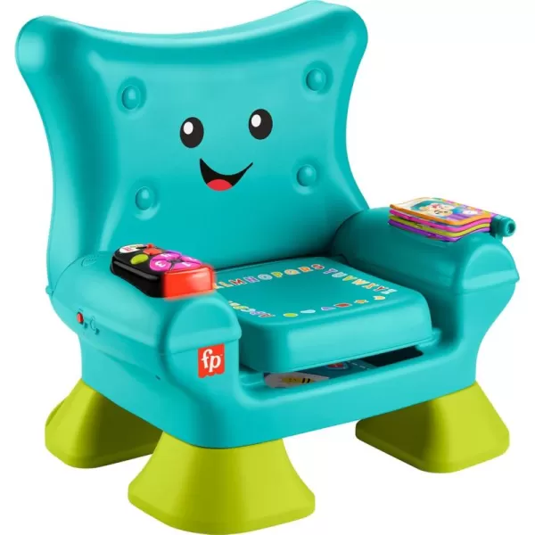 FisherPrice Toddler Learning Toy Laugh ampamp Learn Smart Stages Chair with Music Lights ampamp Activities for Infants Ages 1 Years Teal