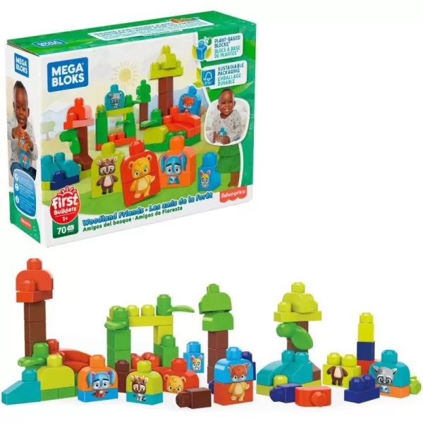 MEGA BLOKS FisherPrice Toddler Building Blocks Toy Set Musical Farm Band with 40 Pieces and 6 Music Sheets Ages 1 YearsMulti