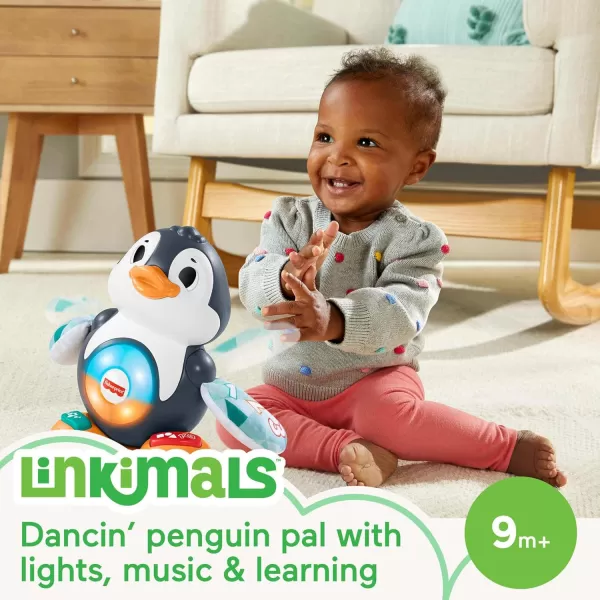 FisherPrice Baby Learning Toy Linkimals Cool Beats Penguin for Ages 9 Months Compatible Only with Linkimals Items