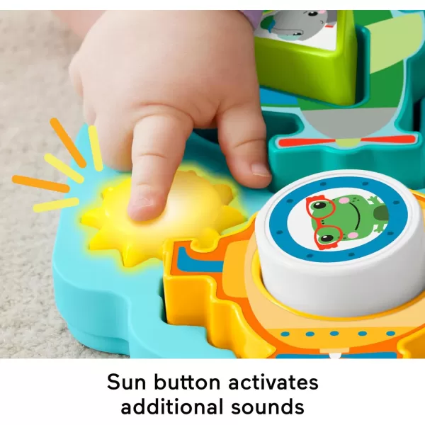 FisherPrice Baby Sorting Toy Shapes ampamp Sounds Vehicle Puzzle with Music ampamp Lights for Fine Motor Play Ages 9M