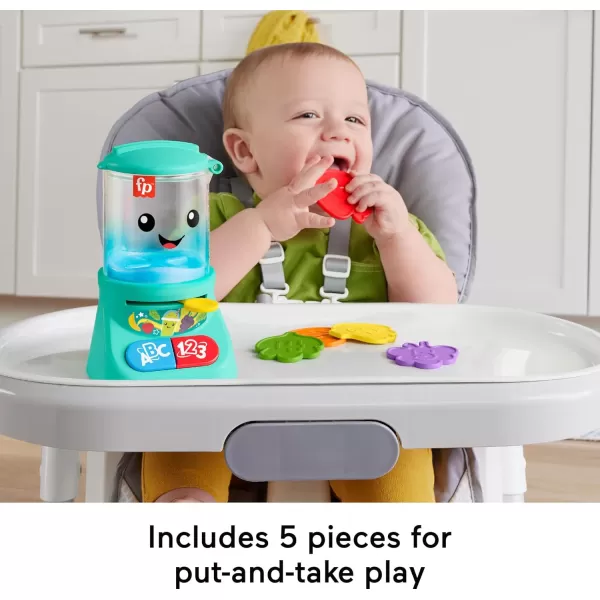 FisherPrice Laugh ampamp Learn Baby ampamp Toddler Toy Counting ampamp Colors Smoothie Maker Pretend Blender with Music ampamp Lights for Ages 9 Months