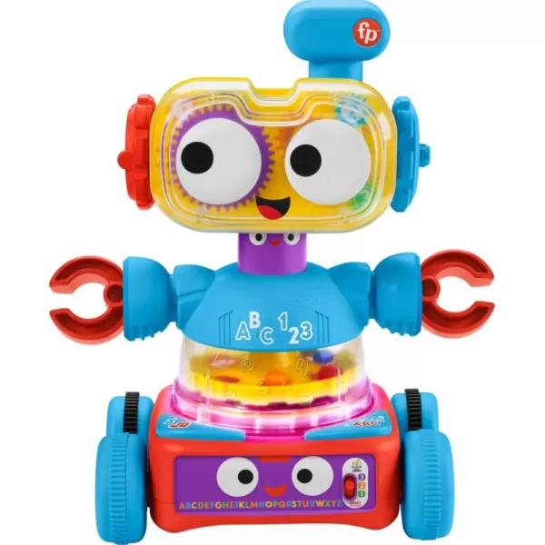 FisherPrice Baby Toddler ampamp Preschool Toy 4in1 Learning Bot with Music Lights ampamp Smart Stages Content for Kids Ages 6 Months Amazon Exclusive