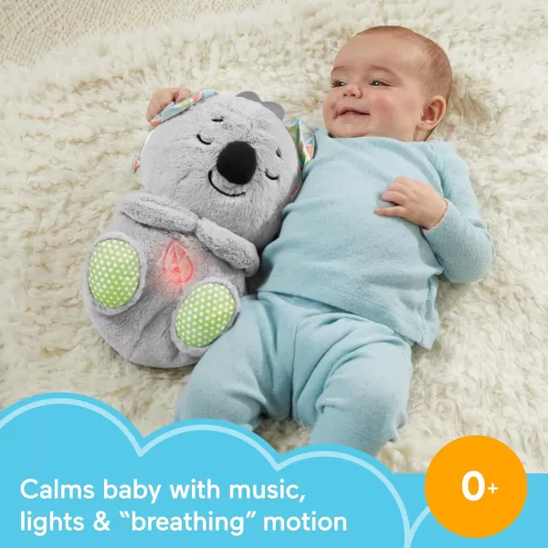 imageFisherPrice Baby Toy Calming Vibes Puppy Soother Plush Portable Sound Machine with Vibrations for Newborns 0 MonthsKoala Soother