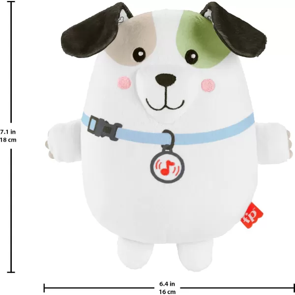 imageFisherPrice Baby Toy Calming Vibes Puppy Soother Plush Portable Sound Machine with Vibrations for Newborns 0 MonthsPuppy Soother