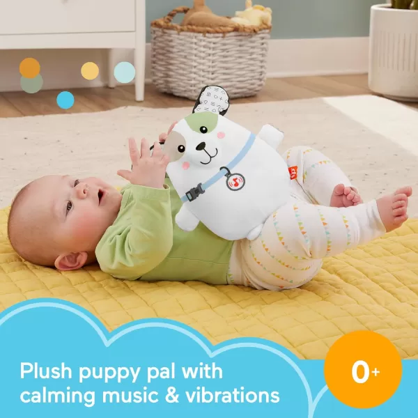 imageFisherPrice Baby Toy Calming Vibes Puppy Soother Plush Portable Sound Machine with Vibrations for Newborns 0 MonthsPuppy Soother