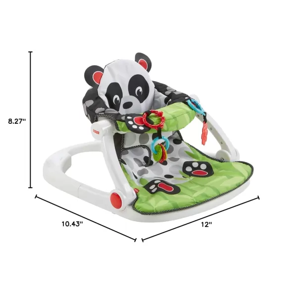 imageFisherPrice Portable Baby Chair SitMeUp Floor Seat with Developmental Toys ampamp Machine Washable Seat Pad FroggyPanda