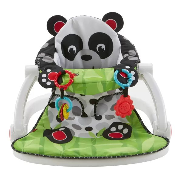 imageFisherPrice Portable Baby Chair SitMeUp Floor Seat with Developmental Toys ampamp Machine Washable Seat Pad FroggyPanda