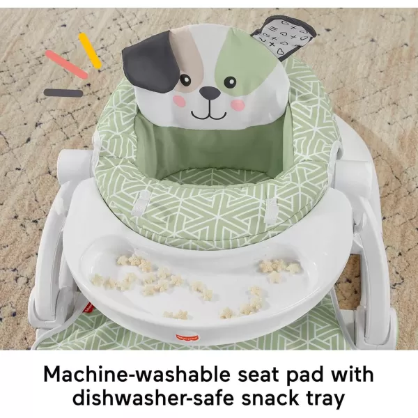 imageFisherPrice Portable Baby Chair SitMeUp Floor Seat with Snack Tray Developmental Toys ampamp Washable Seat Pad Cute SlothPuppy