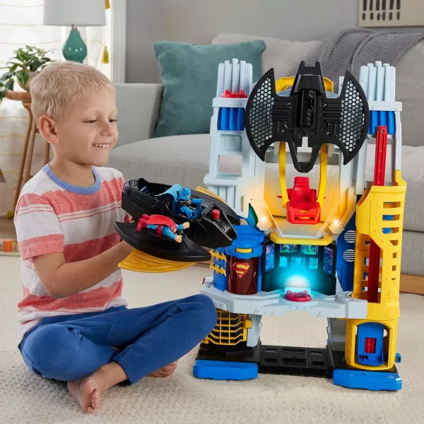 imageFisherPrice Imaginext DC Super Friends Batman Toy Ultimate Headquarters Playset 2Ft Tall Lights Sounds ampamp 10 Pieces for Kids Ages 3 YearsHeadquarters