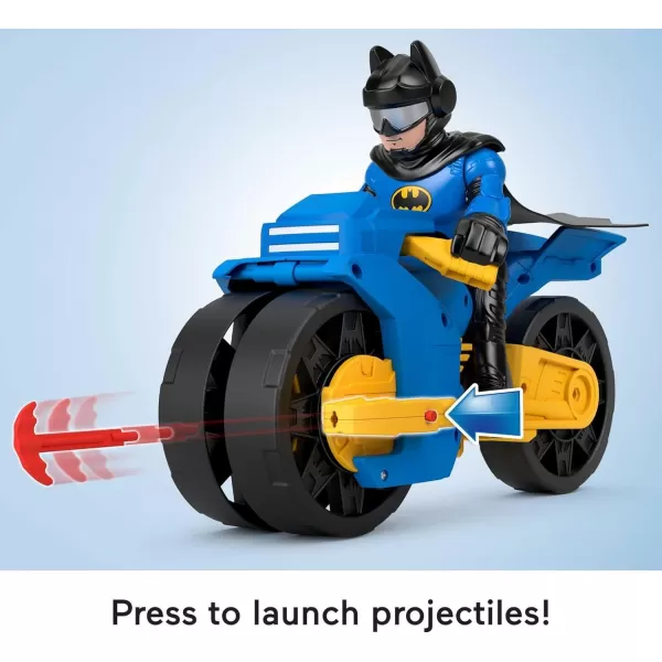 imageFisherPrice Imaginext DC Super Friends Batman Toys XL Batcycle ampamp XL Batman Figure Each 10 Inches for Preschool Kids Ages 3 Years