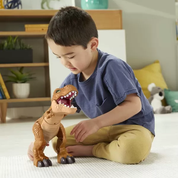 imageFisherPrice Imaginext Jurassic World Dinosaur Toy Thrashin Action T rex Figure with Chomping Action for Pretend Play Kids Ages 3 YearsModern