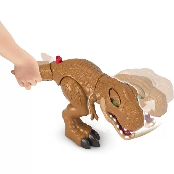 imageFisherPrice Imaginext Jurassic World Dinosaur Toy Thrashin Action T rex Figure with Chomping Action for Pretend Play Kids Ages 3 YearsModern