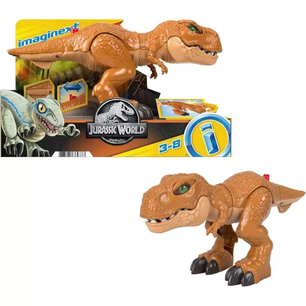 imageFisherPrice Imaginext Jurassic World Dinosaur Toy Thrashin Action T rex Figure with Chomping Action for Pretend Play Kids Ages 3 YearsModern