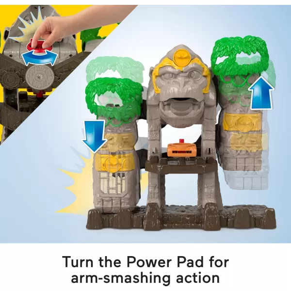 imageFisherPrice Imaginext Preschool Toy Gorilla Fortress Playset with Poseable Figures ampamp Accessories for Pretend Play Ages 3 YearsGorilla Fortress