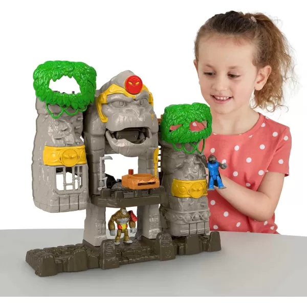 imageFisherPrice Imaginext Preschool Toy Gorilla Fortress Playset with Poseable Figures ampamp Accessories for Pretend Play Ages 3 YearsGorilla Fortress