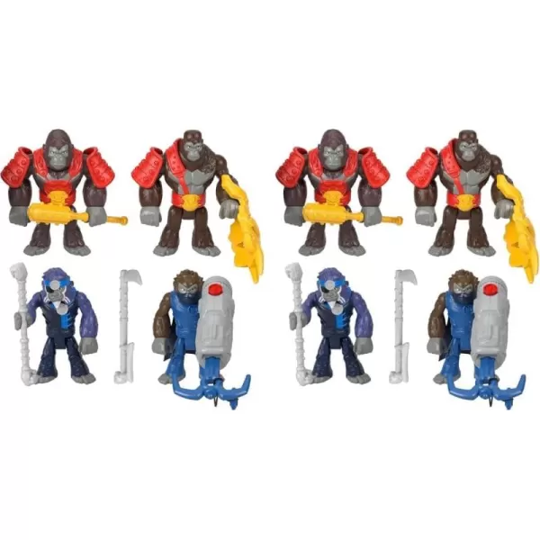 imageFisherPrice Imaginext Preschool Toys Boss Level Army Pack 9Piece Monkey ampamp Gorilla Figure Set for Pretend Play Ages 3 YearsSmall Pack of 2