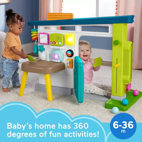 imageFisherPrice Baby Learning Toy Laugh ampamp Learn Ultimate Playhouse with Smart Stages ampamp 9 Pretend Play Accessories Infants ampamp Toddlers Ages 6 Months