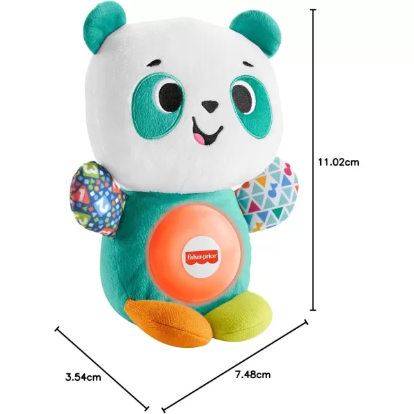 imageFisherPrice Baby Learning Toy Linkimals Play Together Panda Plush for Ages 9 Months Compatible Only with Linkimals Items