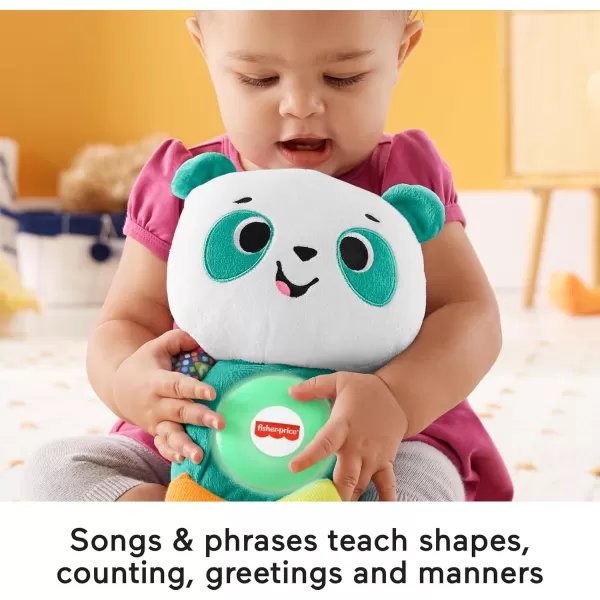 imageFisherPrice Baby Learning Toy Linkimals Play Together Panda Plush for Ages 9 Months Compatible Only with Linkimals Items