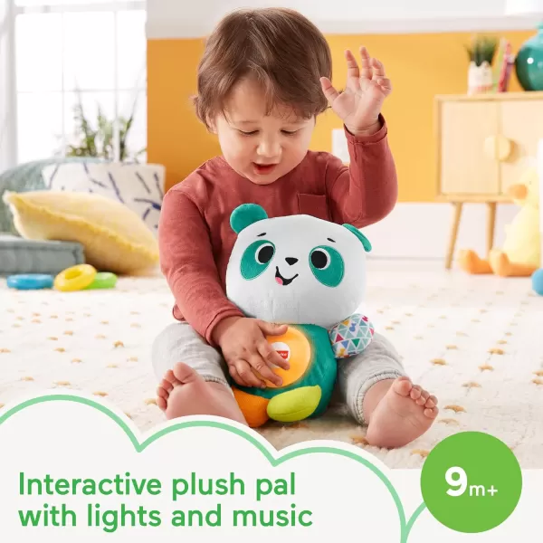 imageFisherPrice Baby Learning Toy Linkimals Play Together Panda Plush for Ages 9 Months Compatible Only with Linkimals Items