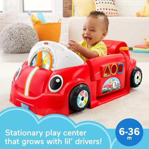 imageFisherPrice Baby Toy Laugh ampamp Learn Crawl Around Car Red Activity Center with Educational Music ampamp Lights for Infants Ages 6 Months Amazon ExclusiveRed