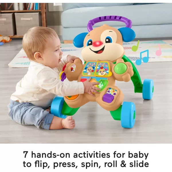 imageFisherPrice Baby Toy Laugh ampamp Learn Smart Stages Learn with Puppy Walker with Music Lights ampamp Activities for Infants Ages 6 MonthsPuppy Walker