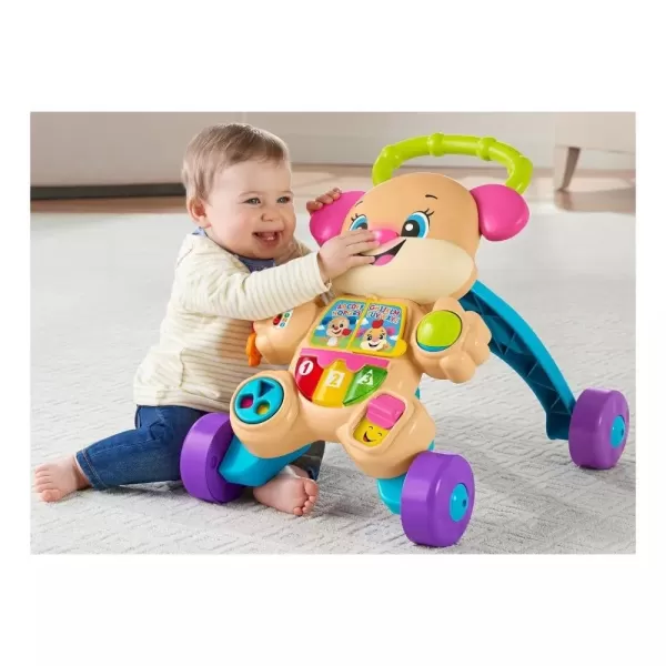 imageFisherPrice Baby Toy Laugh ampamp Learn Smart Stages Learn with Puppy Walker with Music Lights ampamp Activities for Infants Ages 6 MonthsSis Walker