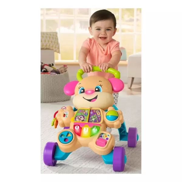 imageFisherPrice Baby Toy Laugh ampamp Learn Smart Stages Learn with Puppy Walker with Music Lights ampamp Activities for Infants Ages 6 MonthsSis Walker