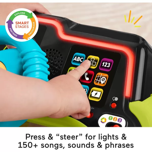 imageFisherPrice Baby ampamp Toddler Learning Toy Laugh ampamp Learn Sit ampamp Steer Driver Car Activity Center with Smart Stages for Ages 6 Months