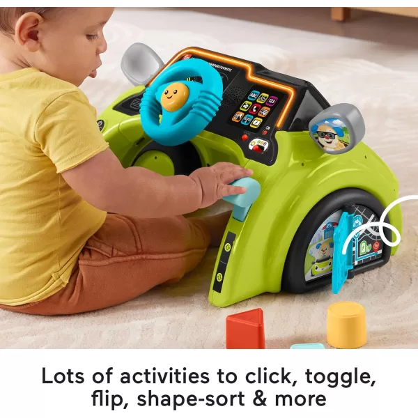 imageFisherPrice Baby ampamp Toddler Learning Toy Laugh ampamp Learn Sit ampamp Steer Driver Car Activity Center with Smart Stages for Ages 6 Months