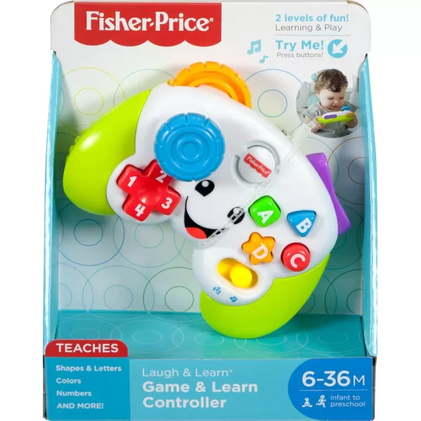 imageFisherPrice Baby ampamp Toddler Toy Laugh ampamp Learn Game ampamp Learn Controller with Music ampamp Lights for Early Pretend Play Infants Ages 6 MonthsClassic