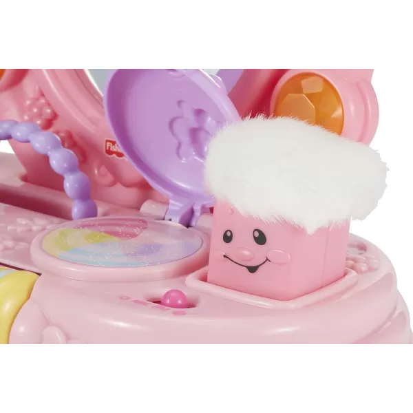 imageFisherPrice Baby ampamp Toddler Toy Laugh ampamp Learn Magical Musical Mirror Pretend Vanity Set for Infants Ages 6 Months Amazon ExclusiveFrustrationFree Packaging