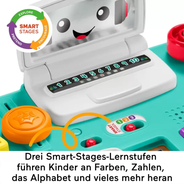 imageFisherPrice Baby ampamp Toddler Toy Laugh ampamp Learn Mix ampamp Learn DJ Table Musical Activity Center with Lights ampamp Sounds for Infants Ages 6 MonthsGerman and multilingual