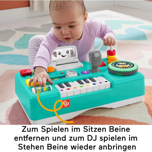 imageFisherPrice Baby ampamp Toddler Toy Laugh ampamp Learn Mix ampamp Learn DJ Table Musical Activity Center with Lights ampamp Sounds for Infants Ages 6 MonthsGerman and multilingual