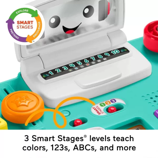 imageFisherPrice Baby ampamp Toddler Toy Laugh ampamp Learn Mix ampamp Learn DJ Table Musical Activity Center with Lights ampamp Sounds for Infants Ages 6 MonthsSimplified Packaging