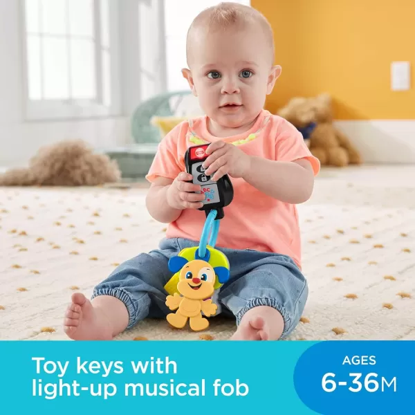 imageFisherPrice Baby ampamp Toddler Toy Laugh ampamp Learn Play ampamp Go Keys with Lights ampamp Music for Pretend Play Infants Ages 6 Months