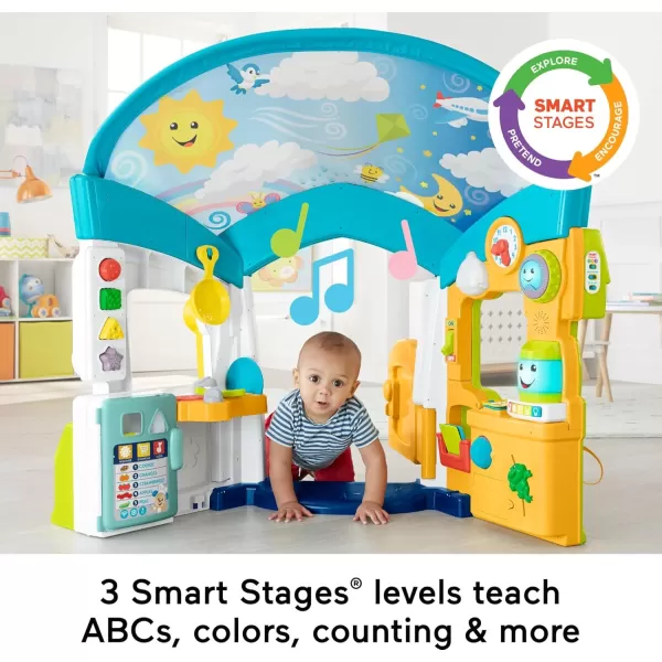 imageFisherPrice Baby ampamp Toddler Toy Laugh ampamp Learn Smart Learning Home Playhouse with Lights Sounds ampamp Activities for Infants Ages 6 Months Amazon Exclusive