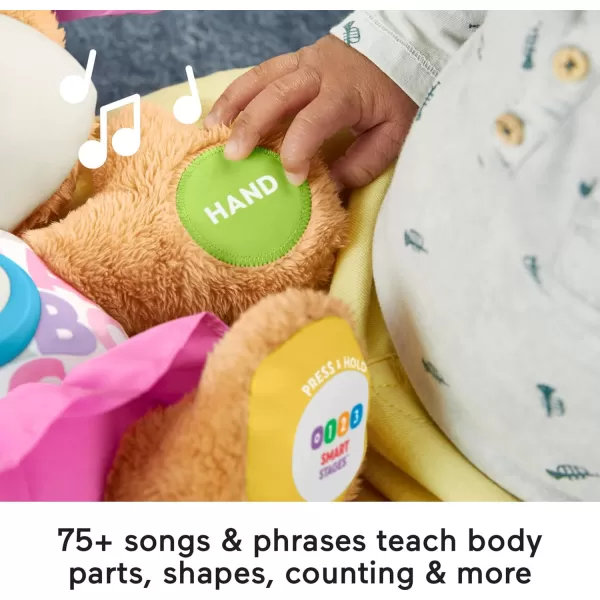 imageFisherPrice Baby ampamp Toddler Toy Laugh ampamp Learn Smart Stages Puppy Musical Plush with Lights ampamp Phrases for Infants Ages 6 MonthsSis  Pink