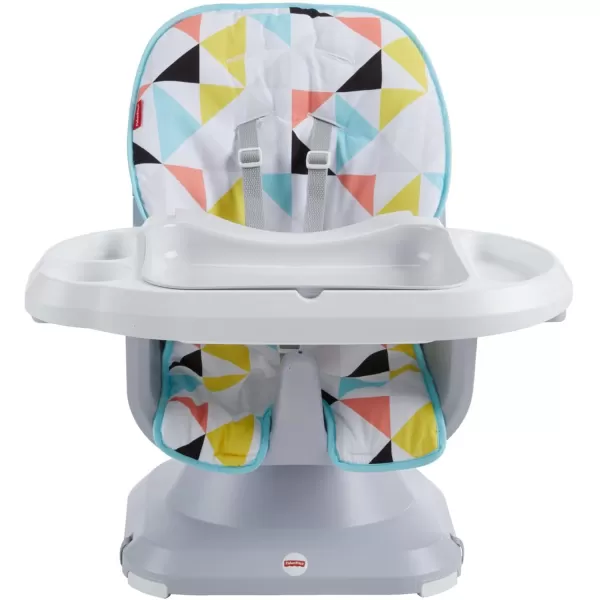 imageFisherPrice Baby to Toddler High Chair SpaceSaver Simple Clean Portable Dining Seat ampamp Booster with Washable Deep Tray ampamp Liner PearfectionMulticolor