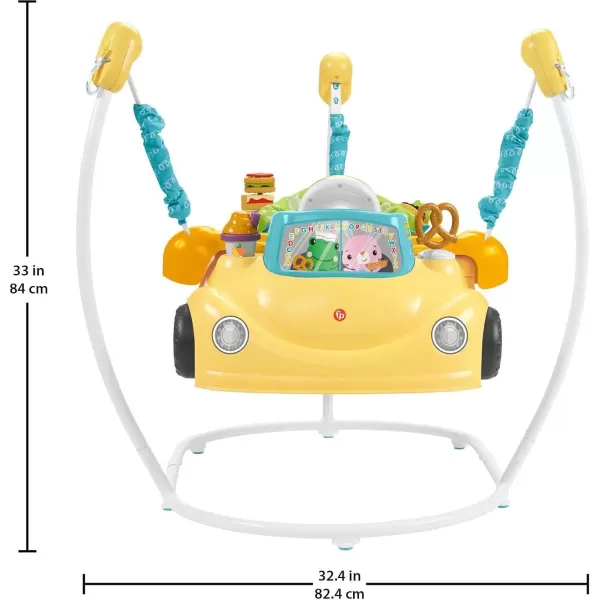 imageFisherPrice Baby to Toddler Learning Toy 2in1 Servin Up Fun Jumperoo Activity Center with Music Lights and Shape Sorting Puzzle Play