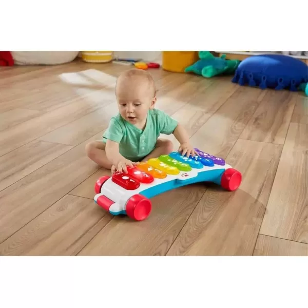 imageFisherPrice Baby to Toddler Learning Toy Giant LightUp Xylophone PullAlong Musical Activity with Smart Stages for Infants Ages 9 MonthsRetail Packaging