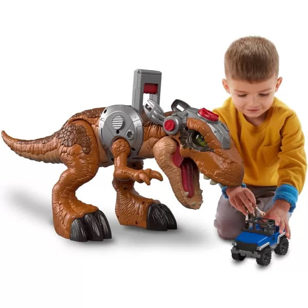 imageFisherPrice Imaginext Jurassic World Dinosaur Toy T rex with Lights ampamp Owen Grady Figure Preschool Kids Ages 3 Years Amazon Exclusive