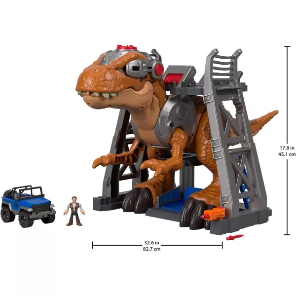 imageFisherPrice Imaginext Jurassic World Dinosaur Toy T rex with Lights ampamp Owen Grady Figure Preschool Kids Ages 3 Years Amazon Exclusive