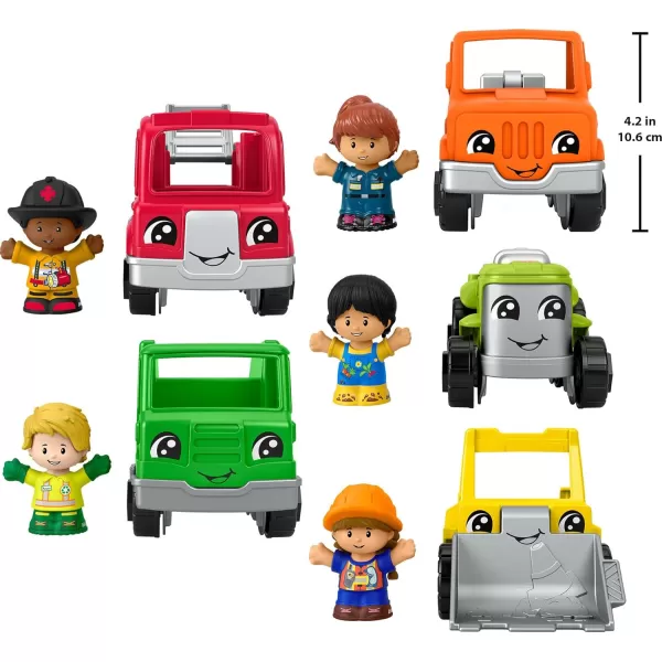 imageFisherPrice Little People Toddler Playset Activity Vehicles Set with 10 Toys for Preschool Pretend Play Kids Ages 1 Years