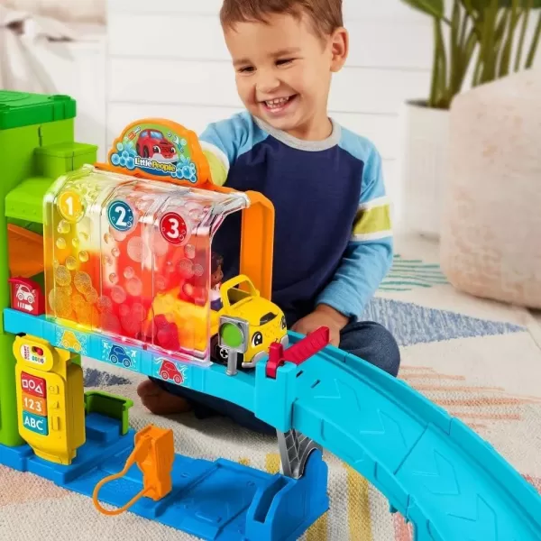 imageFisherPrice Little People Toddler Toy LightUp Learning Garage Playset with Smart Stages Car ampamp Ramp for Pretend Play Kids Ages 1 YearsStandard Packaging